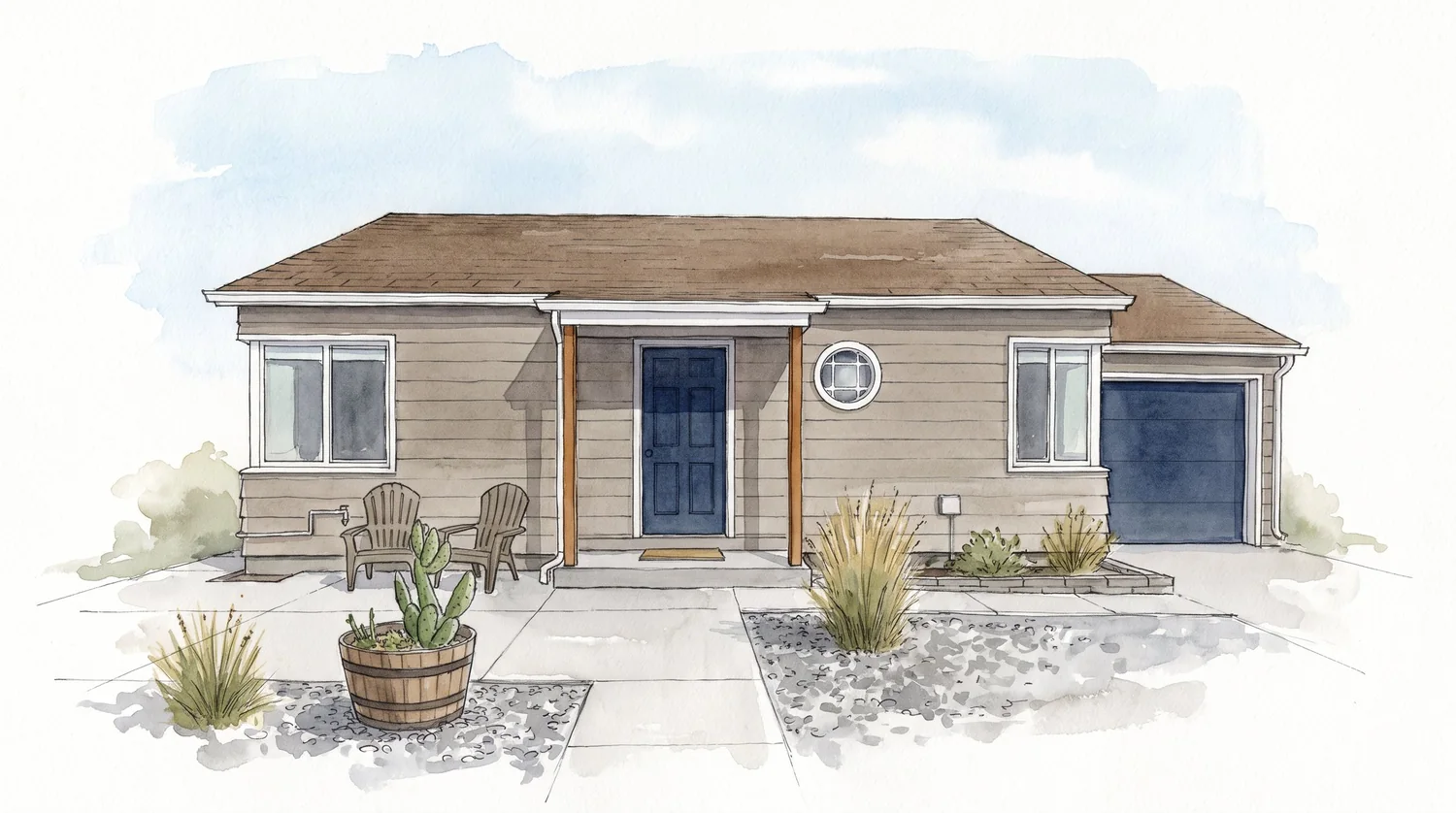 Example illustration of the front of the home